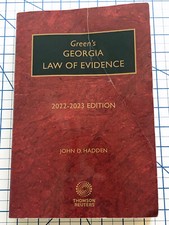 2022 - 2023 Greens Georgia Law Of Evidence by...