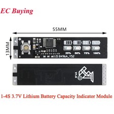 Lithium Battery Capacity Indicator Module 1-4S Display Power Tester for EV