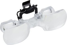 ESCHENBACH Glasses Type Loupe Max TV Clip 2x Clear Magnifying Glasses 1624-4 NEW