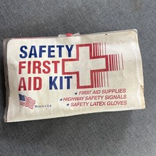 Vintage " Safety" first aid kit in good condition with all of contents