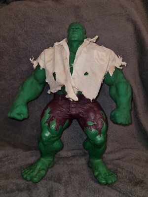 Hulk Marvel Vintage Action Figur Jahr 2003 Movie mit ausziehbaren Versen Roar