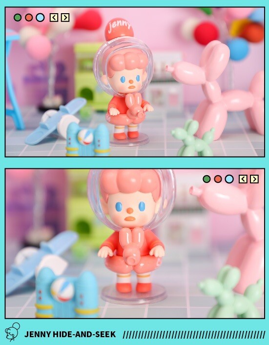 Treein Art Dodo Jenny Hide And Seek Series 9 pcs Blind Box Brand