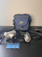 Olympus C-765 Digital Camera Silver Untested For Parts W Battery Case Charger