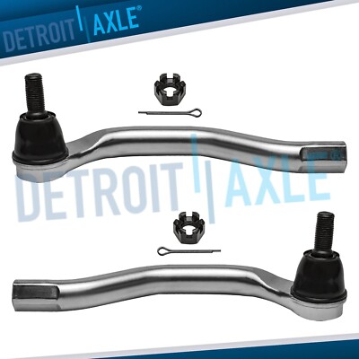Pair (2) Front Outer Tie Rod Ends for 2006 2007 2008 2009 2010 2011 Honda Civic