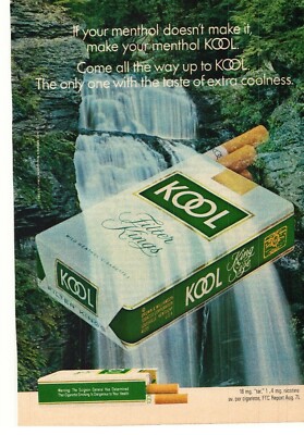 1972 Kool Filter Kings Cigarettes Advertisement