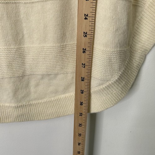 Talbots Poncho Sweater Women's Size Small Cream Oversized Wool Blend - Picture 7 of 10