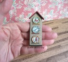 New ListingRobin Betterley Birdhouse Wall Hanging With Plates ~ Dollhouse Miniature