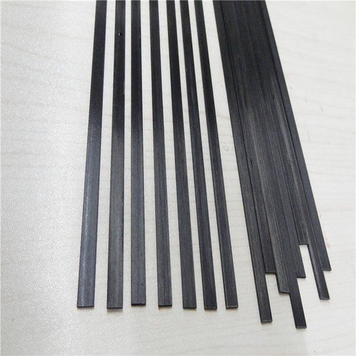 500mm Pultruded Carbon Fiber Flat Shape Solid Bar Strip Multi Sizes - Picture 4 of 5