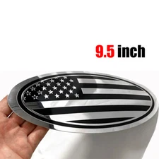 9.5 Inch For 2015-2021 Ford F150 Front Grille Tailgate US Flag Oval Emblem Badge