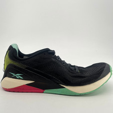 Reebok Nano X1 Vegan Womens Size 7 Black Green Athletic Running Shoes Sneakers