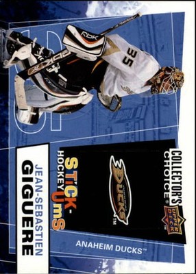 2008-09 Collector's Choice Stick-Ums #UMS10 Jean-Sebastien Giguere - HKY