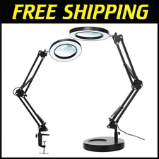 Hands-Free LED Magnifier for Crafts and Reading