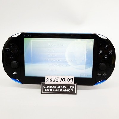 Sony Playstation PS Vita Blue Black PCH-2000 Console only PSV Slim