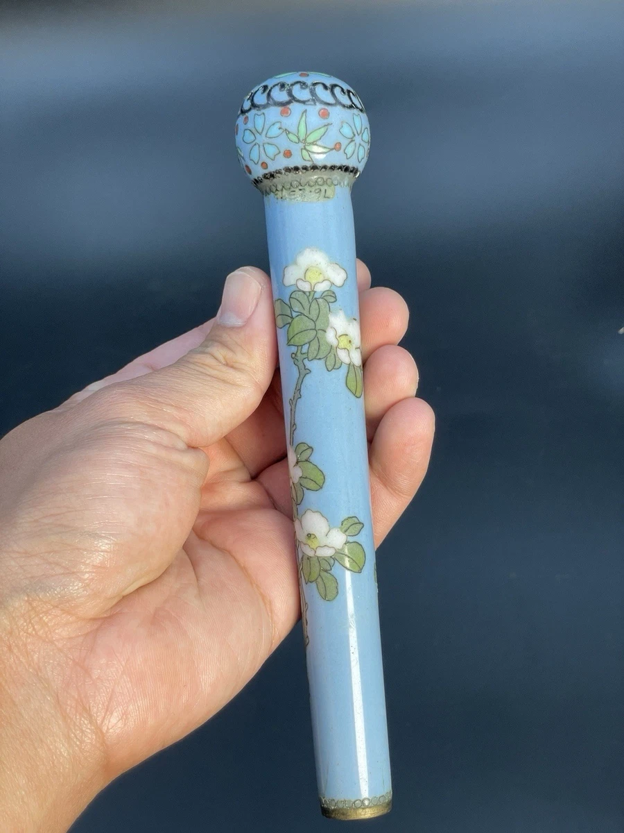 蓝色日本古董花瓶| eBay