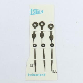Illinois 16 Size Heavy Black Spade and Poker NOS Pocket Watch Hands