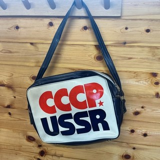VTG CCCP USSR RUSSIAN SATCHEL BAG NHL 1986 ICE HOCKEY SPORTS BAG