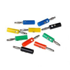 10 Pcs 5 Colors Wire o Speaker Cable Banana Plug Connectors 4mm Adapter