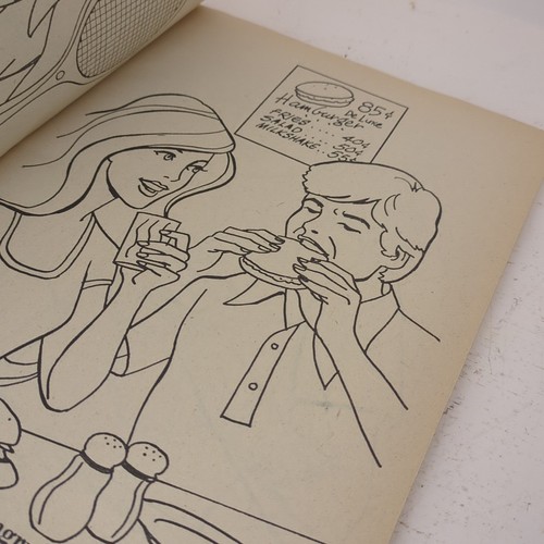 1978 World Of Barbie Coloring Book Ken and Francie Whitman Vintage Used - Picture 10 of 14