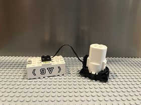 LEGO 6990 Monorail Motor w Couplings 9V + Battery Box + Wire All Tested Works !