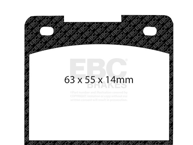 For 1966-1974 Lotus Elan Brake Pad Set Front EBC 45718BCDS 1967 1968 1969 1970