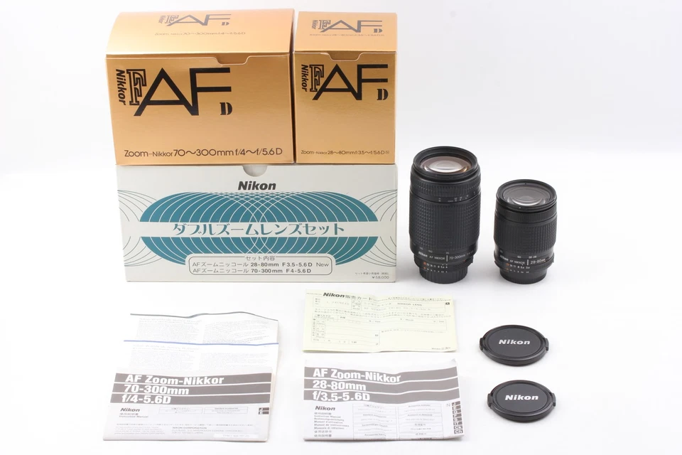 W Zoom Lens 2set [Unused in Box] Nikon AF Nikkor 28-80mm 70-300mm D From JAPAN - Image 2 of 4