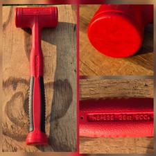 Snap-on Tools Usa Hbfe32 32oz900g Dead Blow Soft Grip Hammer Red Exc Cond