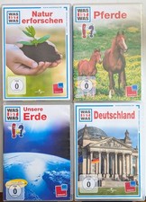 WAS IST WAS DVD Sammlung NATUR ERFORSCHEN, PFERDE, UNSERE ERDE, DEUTSCHLAND