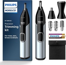 Norelco Philips Nose Trimmer 5000 for Nose, Ears, Eyebrows Trimming Kit, NT5600/