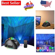 Upgraded LED Galaxy Projector: Soothing Starry Night Light with Audio Features