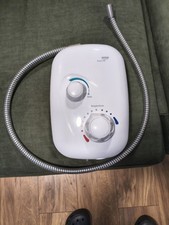 Mira Event XS Power Shower Rear-Fed Thermostatic Low Pressure 14L/min White Bath