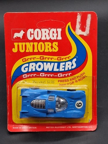 Vintage 1975 Corgi Juniors Growlers  Porsche 512S Diecast Car 1/64 MOC NRFP
