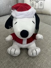 Christmas Hallmark Snoopy Plush Stuffed Animal Santa Suit Hat 6" Peanuts W/Tag