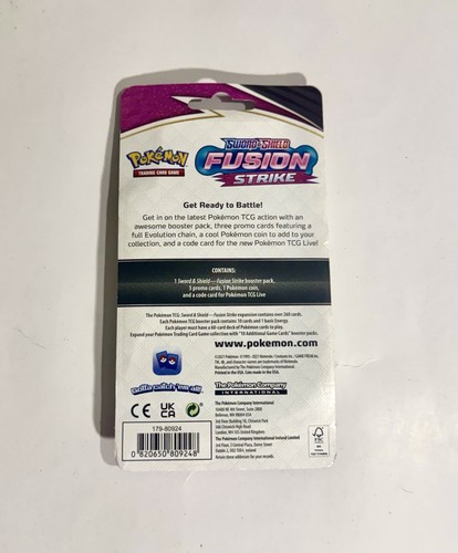 Pokémon TCG: Sword & Shield Fusion Strike Single Pack Blister (RillaBoom)!2021 - Picture 2 of 2