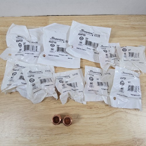 3/8" Copper Male Adapter Threaded X Sweat Fitting Lot Of 12