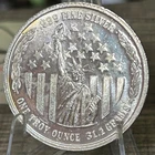 VINTAGE STATUE OF LIBERTY INTERNATIONAL SILVER TRADE UNIT - .999 FINE SILVER