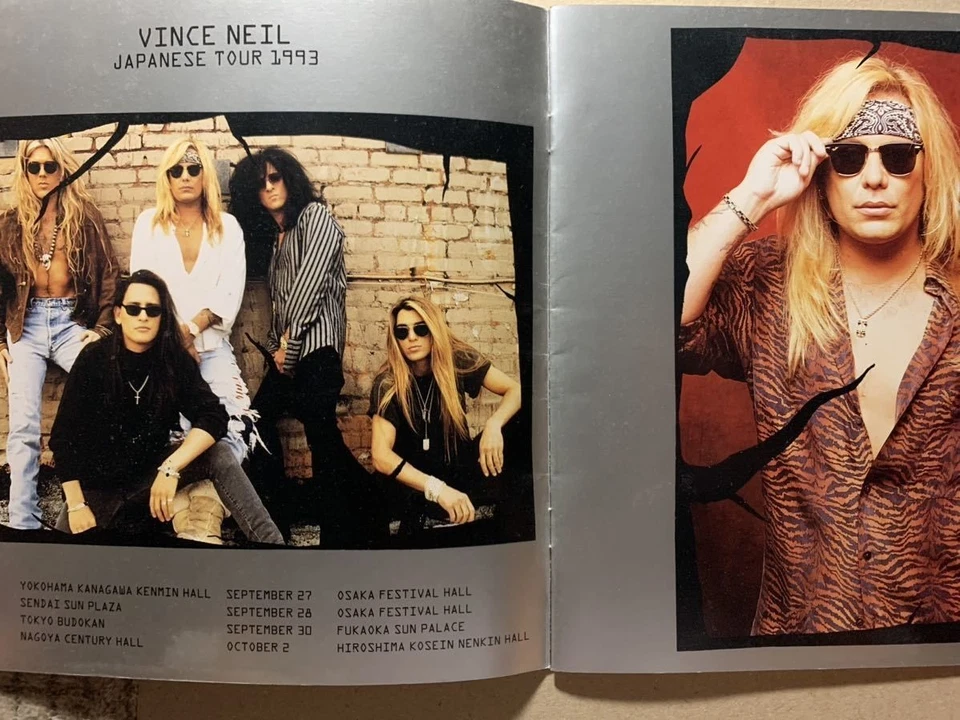 Vince Neil Exposed Japan Tour 1993 Program Book Motley Crue Steve Stevens NOT LP - Image 2 of 2