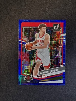 2023-24 Donruss Alperen Sengun Holo Blue Choice Mojo #112 Rockets #d 40/49