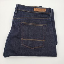 Ralph Lauren Polo Womens Blue Jeans Kelly Mid Rise Stretch 12 Regular 34X33 Dark