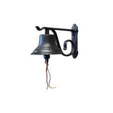 Rustic Cast Iron Doorbell, Small Door Bells for Homes, Dinner Bell, Small Bel...