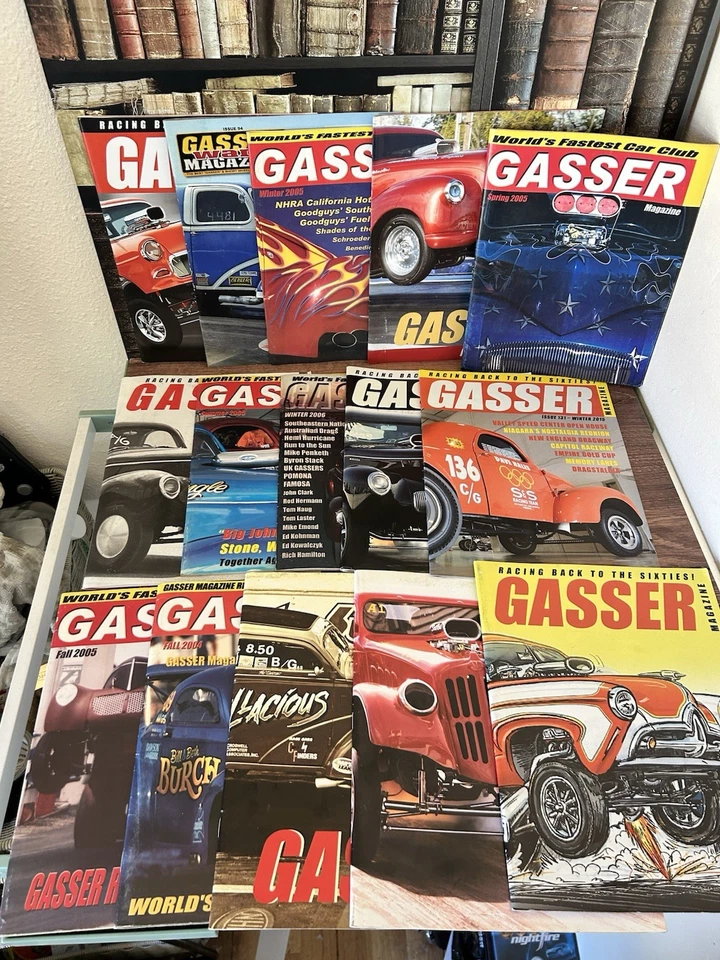 Gasser Magazine Lot Of 15-Free Shipping-Car Club Foto 2 de 4