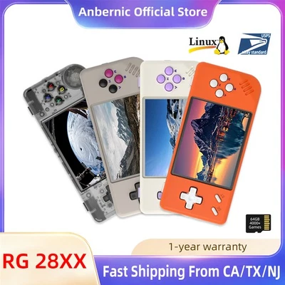 ANBERNIC RG28XX Handheld Game Console Retro 2.83-inch Screen Video Game Player