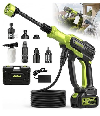 #ad #ad Cordless Portable Pressure Washer 3 Modes 23ft Hose 6 in 1 Nozzle Car $80.00
