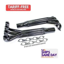 Schoenfeld 2517 Pair Of Bbc Truck Pull Headers 2-18 Black Steel Performance Pa