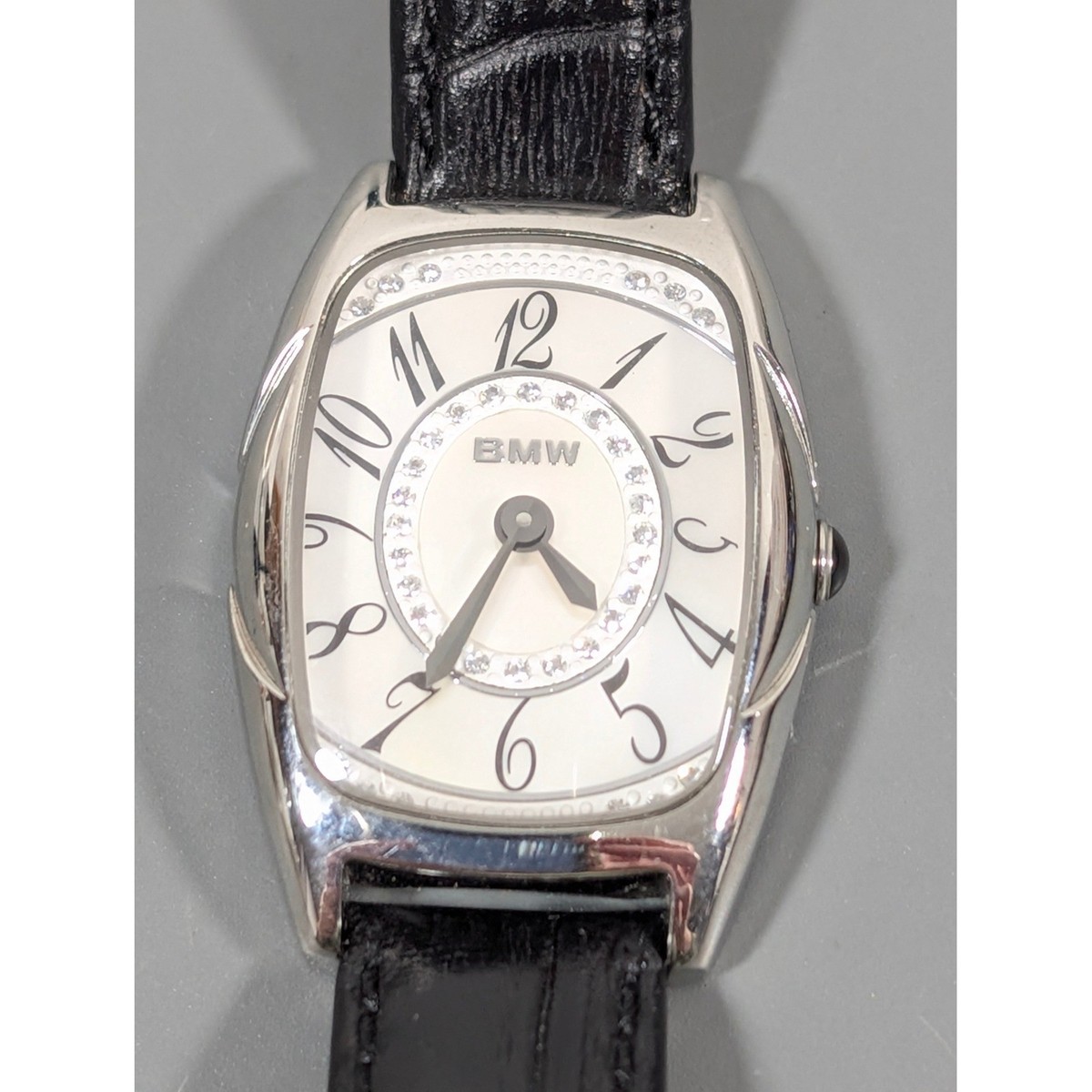 BMW Ladies Swiss Made Watch Mother of Pearl MOP Crystal Bezel