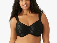 Wacoal 85567 Breast Cancer Awareness Underwire Bra, Black, Size 44DD