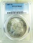 1887 O Morgan dollar PCGS MS62 *VAM 2 doubled date TOP100*