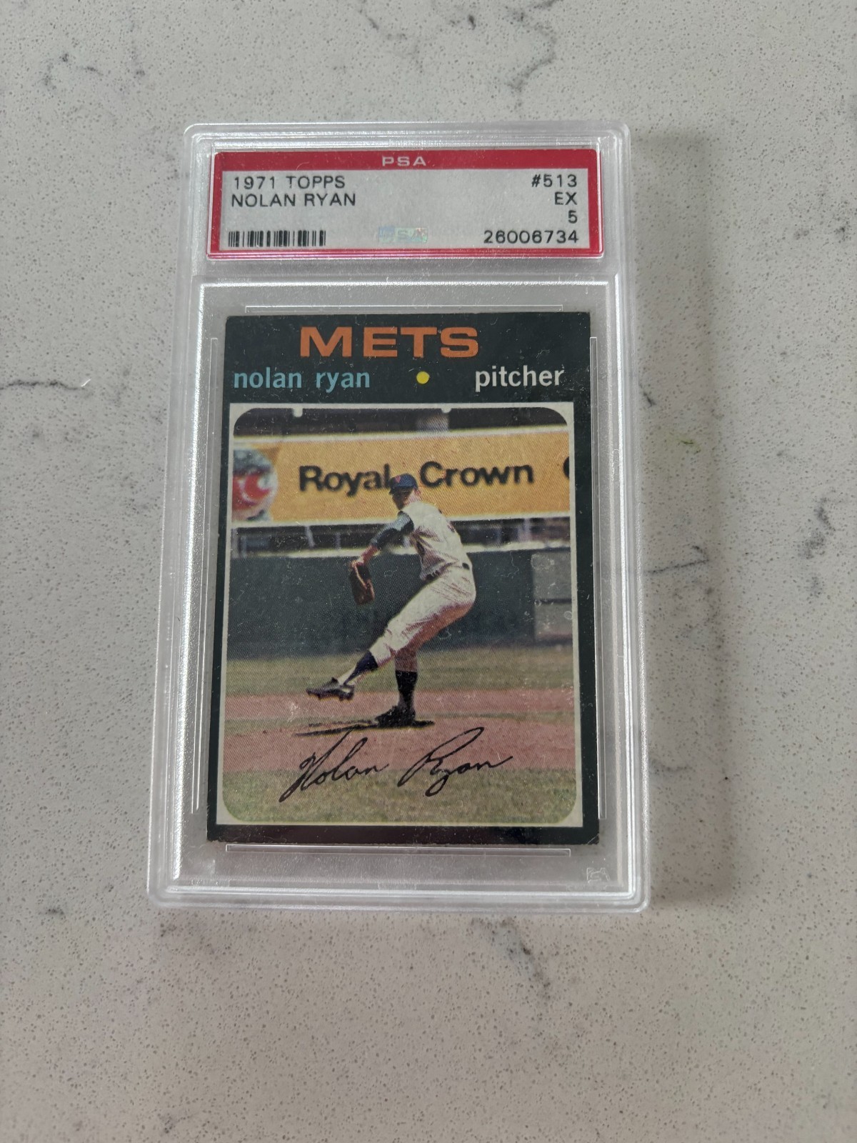 1971 Topps Nolan Ryan #513 PSA Graded EX 5