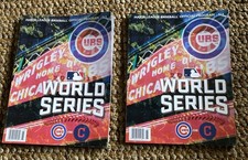 2- 2016 Chicago Cubs vs Cleveland Indians World Series Programs Official MLB