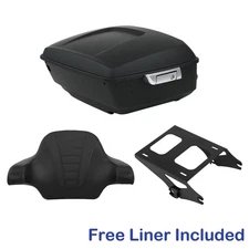 King Trunk Pad Bracket Rack Fit For Harley Touring Road Street Glide 14-Up