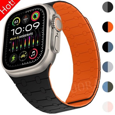 Magnet Armband für Apple Watch Series 11 10 9 8 7 6 5 4 SE Ultra 3 Silikon Band